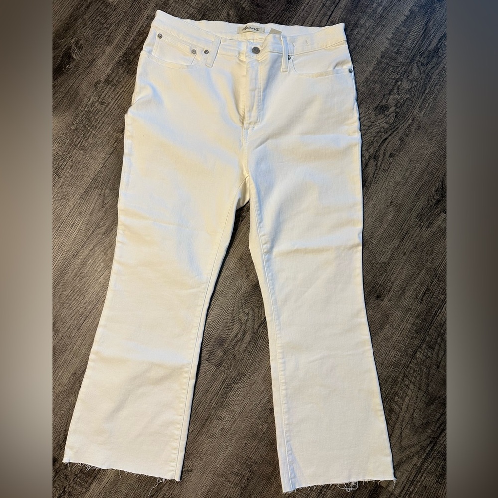 Madewell Women's Boot Cut Jeans in Cream